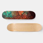 FuzzyFoxArt, veelhoek Persoonlijk Skateboard (Horizontaal)