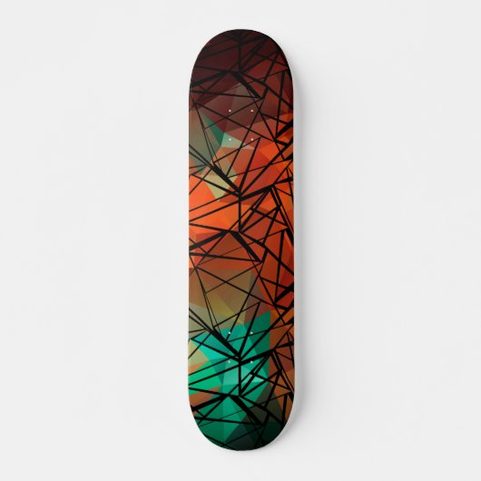 FuzzyFoxArt, veelhoek Persoonlijk Skateboard (Voorkant)