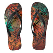 FuzzyFoxArt, veelhoek Teenslippers (Voetbed)