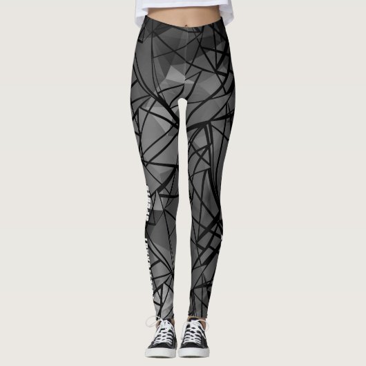 FuzzyFoxArt, veelhoekige Leggings (Voorkant)