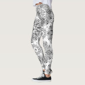 FuzzyFoxArt, zwart-wit Leggings (Links)