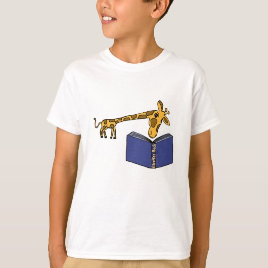 FV- Funny Giraffe, T-shirt lezen (Voorkant)