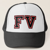 "FV"-monogram Trucker Pet (Voorkant)