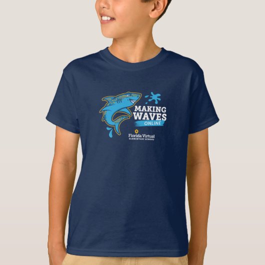 FVES Maakt Golven Online Jeugd T-shirt (Voorkant)