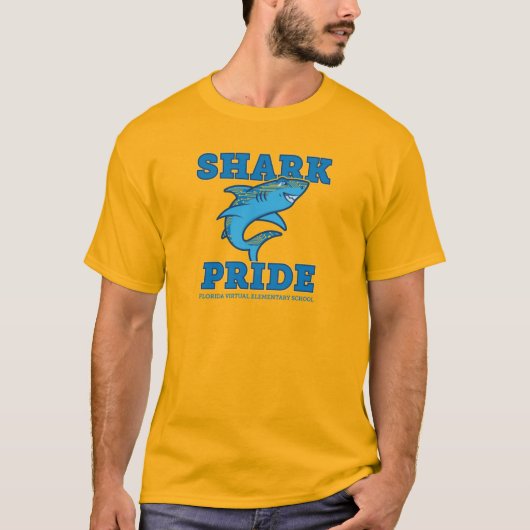 FVES Shark Pride, Goud T-shirt (Voorkant)