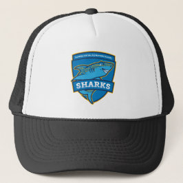 FVES Sharks Crest Trucker Hat Trucker Pet