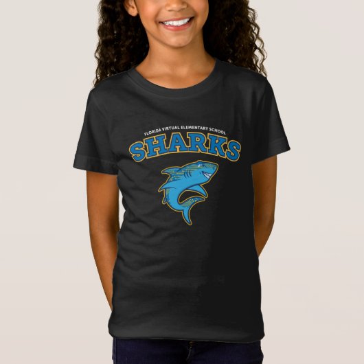 FVES Shars, Zwart/Jeugd T-shirt (Voorkant)
