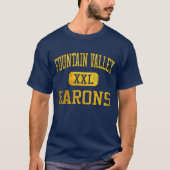 FVHS Barons Athletic T-shirt - Navy Blue (Voorkant)