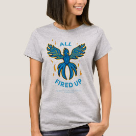 FVHS Firedbirds - All Fired Up, Grijs Vrouwen T-shirt