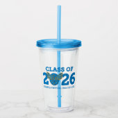 FVHS Klasse van 2026 Acryl Tumbler Acryl Drinkbeker (Voorkant)