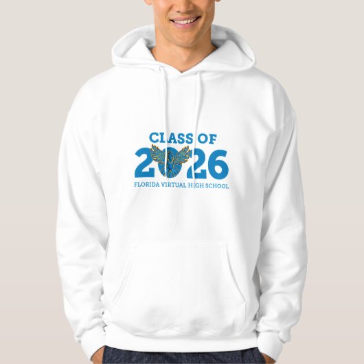 FVHS Klasse van 2026 Hoodie (Wit) (Voorkant)