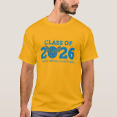 FVHS Klasse van 2026 T-shirt (Goud) (Voorkant)