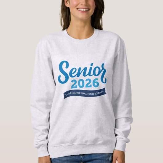 FVHS Senior 2026 Sweatshirt (Ash) (Voorkant)