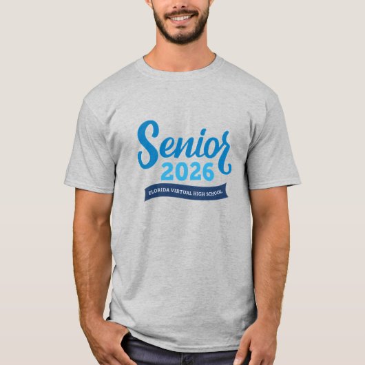 FVHS Senior 2026 T-shirt (grijs) (Voorkant)