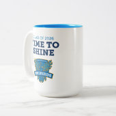 FVHS Time to Shine Tweekleurige Koffiemok (Voorkant links)
