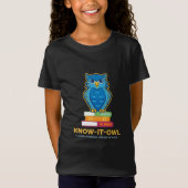 FVMS Know-It-All, Zwarte Jeugd T-shirt (Voorkant)