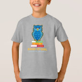 FVMS Know-It-Owl, Grijs Jeugd T-shirt (Voorkant)