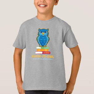 FVMS Know-It-Owl, Grijs Jeugd T-shirt