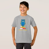 FVMS Know-It-Owl, Grijs Jeugd T-shirt (Voorkant volledig)