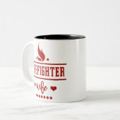 FW7 | brandweervrouw Tweekleurige Koffiemok (Voorkant links)