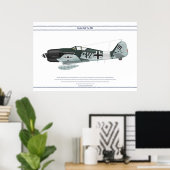 Fw-190 A-8 JG3 1 Poster (Thuiskantoor)