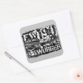 FW 190 D-11 VIERKANTE STICKER (Envelop)
