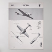 FW-190 US Army  Recognition Poster (Voorkant)