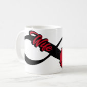 FW [2] Vuurvrouw met Infinity Symbool en Maltees Koffiemok (Voorkant links)