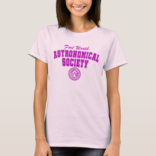 FWAS Collegiate Paarse op T-shirt voor vrouwen (Voorkant)
