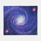 FWAS Galaxy Medium Fleece Deken (Voorkant (Horizontaal))