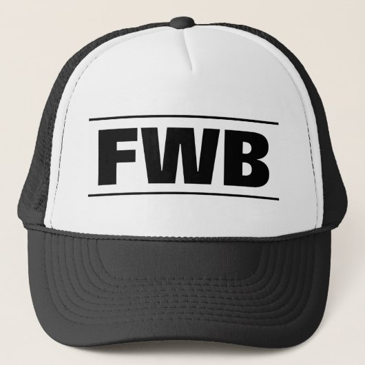 FWB vrachtwagenhoed | Betekenis vrienden met voord Trucker Pet (Voorkant)