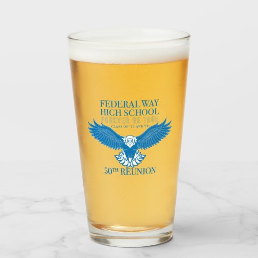 FWHS 50th Glass Tumbler (Voorkant gevuld)