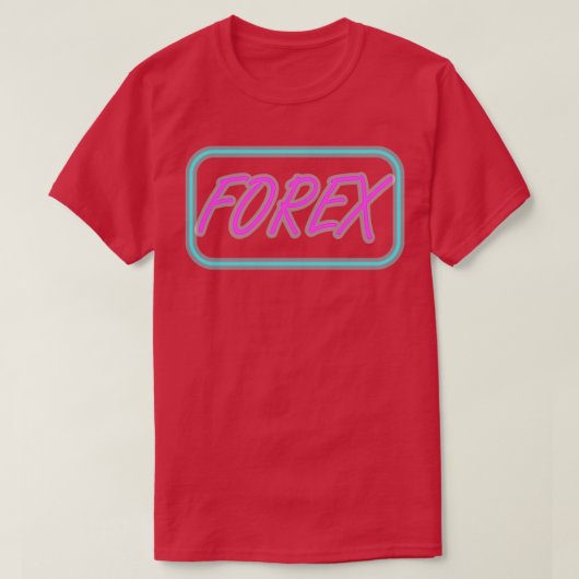 fx forex trading stock market handelaar neon t-shirt (Design voorkant)