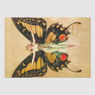 FX Leyendecker Butterfly Decoupage Art Decoto Tissuepapier