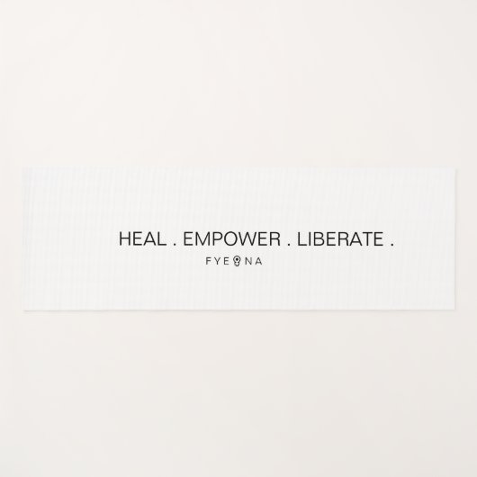 FYEONA White Classic Yogamat (Voorkant (horizontaal))