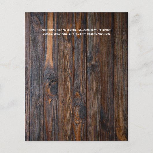 FYERS Rustisch minimalistisch Flyer (Achterkant)