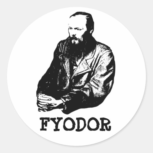 Fyodor Classic Round Sticker (Voorkant)