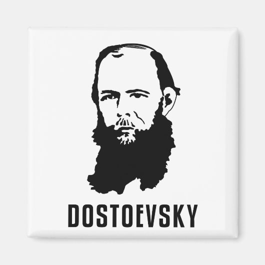 Fyodor Dosoevsky Magneet (Voorkant)