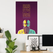Fyodor Dostoevsky Quote-Mystery of human existence Poster (Thuiskantoor)