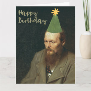 Fyodor Dostoevsky zegt gelukkige verjaardag! Kaart