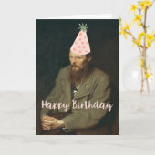 Fyodor Dostoevsky zegt gelukkige verjaardag! Kaart (Gele Bloem)