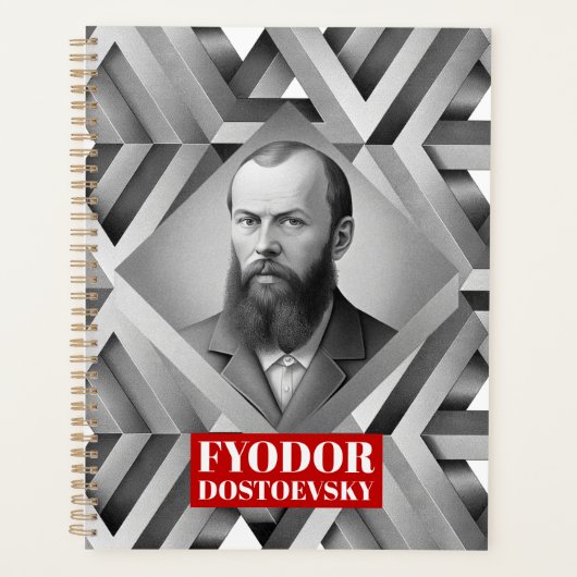Fyodor Dostojevski - Geometrische elegante stijl Planner (Voorkant)