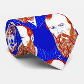 Fyodor Dostojevski - Geometrische elegante stijl Stropdas (Opgerold)