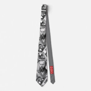 Fyodor Dostojevski - Geometrische elegante stijl Stropdas