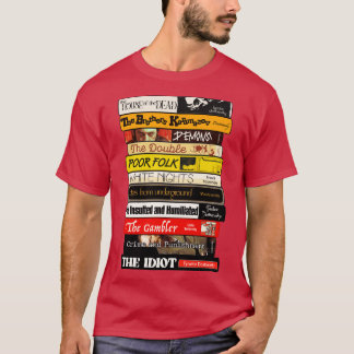 Fyodor Dostojevsky Boeken Stapel T-shirt