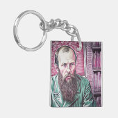 Fyodor Dostoyevsky existential quote Sleutelhanger (Voorkant Links)