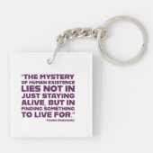 Fyodor Dostoyevsky existential quote Sleutelhanger (Achterkant)