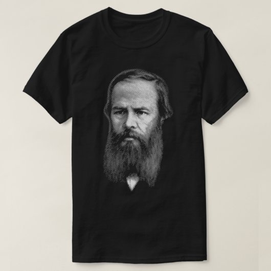 Fyodor Dostoyevsky-portret T-shirt (Design voorkant)