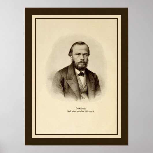 Fyodor Mikhailovich Dostoyevsky 12 x 16 inch Poster (Voorkant)