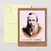 Fyodor Mikhailovich Dostoyevsky Briefkaart (Voorkant / Achterkant)